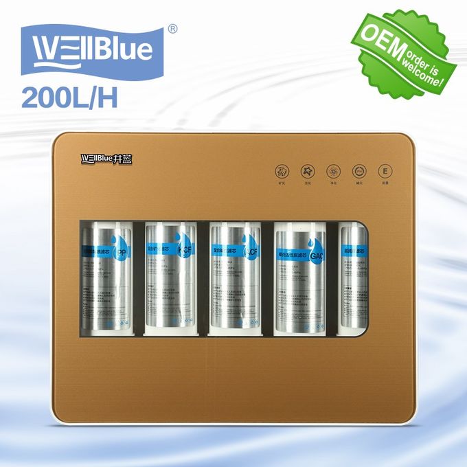 cartouche filtrante alcaline de l'eau d'eau de 5 d'étapes uF d'undersink de machine alcaline de filtre